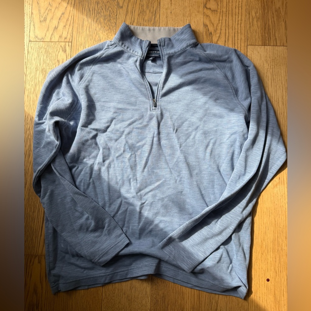 Men's Blue Quarter-Zip Sweater